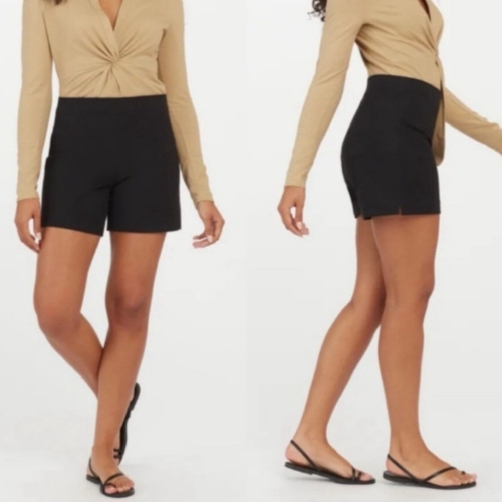 SPANX Women's On-the-Go Polished "6 Shorts‎ Classic Black Size Small
